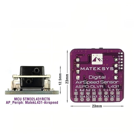 Original Matek ASPD-DLVR DIGITAL AIRSPEED SENSOR for RC FPV Racing Airplane Drone F765-Wing Flight Controller